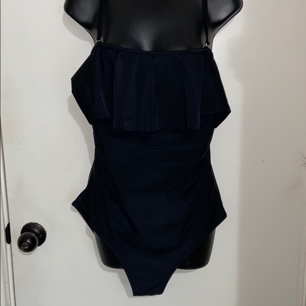 Black Ruffle Bathing Suit
